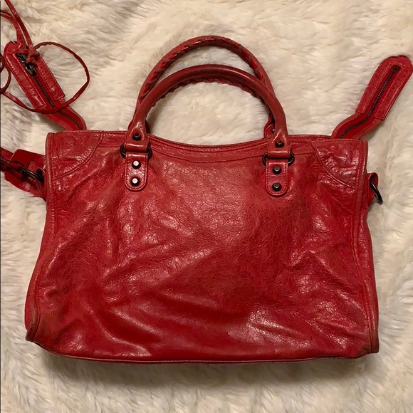 balenciaga city red